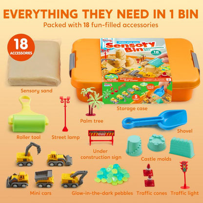 Construction Sensory Bin